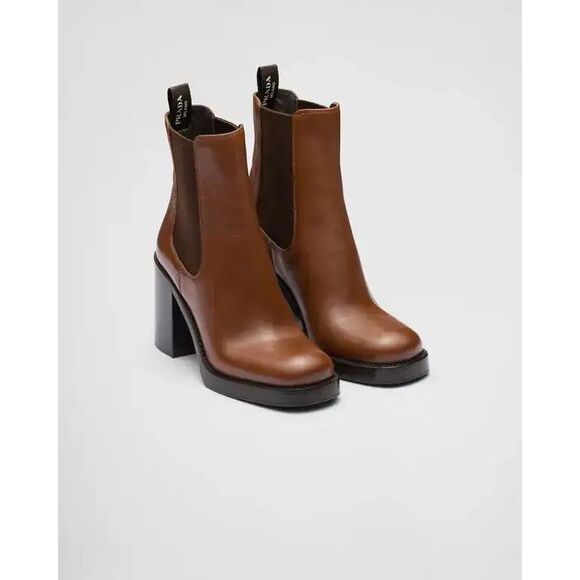 Prada Shoes - PRADA LEATHER ANKLE BOOTS SIZE EU 36.5 $1790